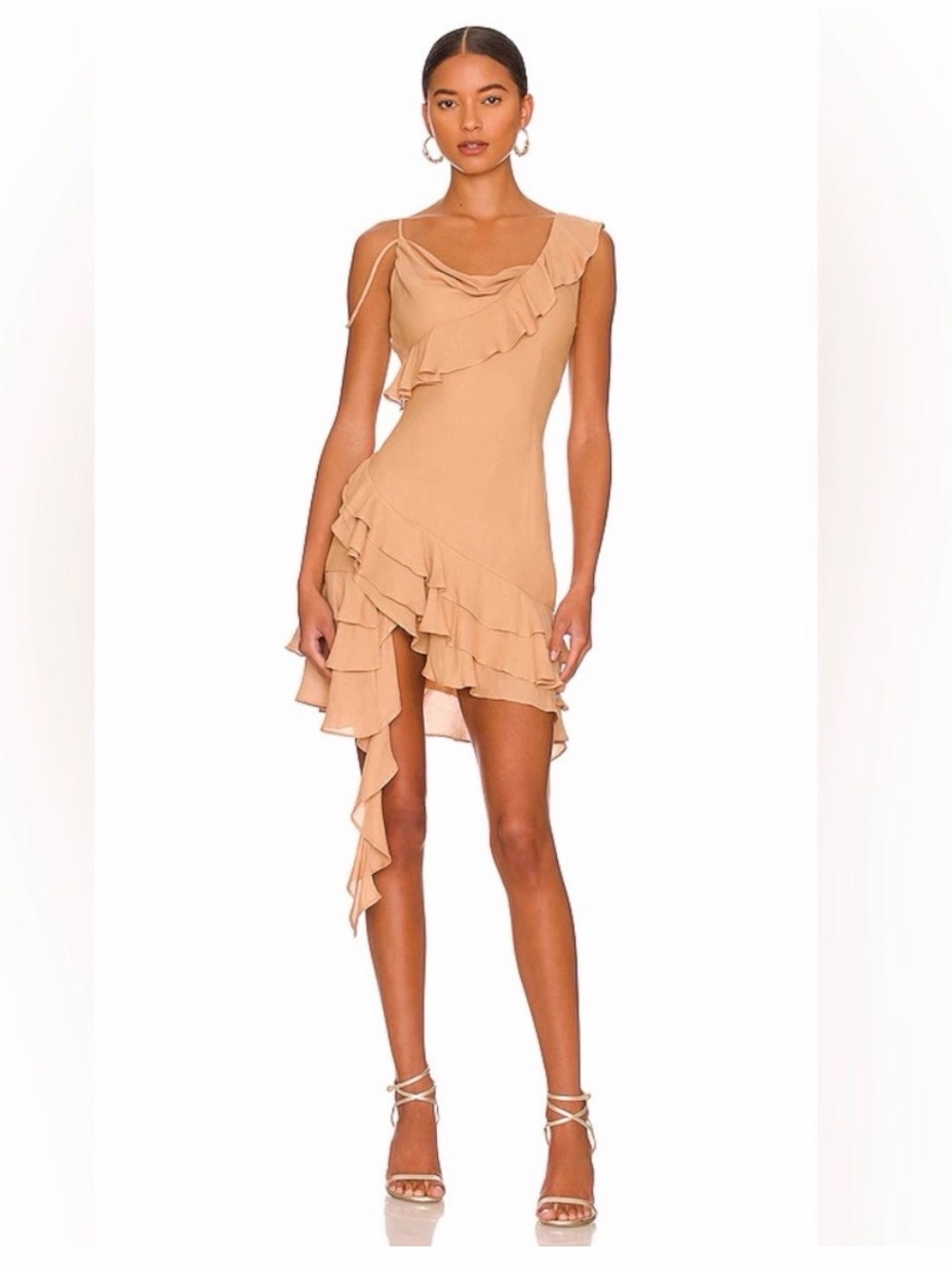 Dua Midi Dress in Tan by NBD